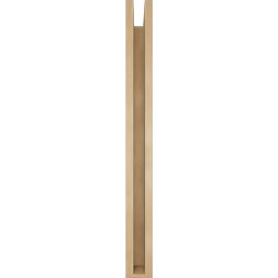 Ekena Millwork - BKTUR0352X32X36OLY05RCPR - Timberthane Faux Wood Olympic Style Bracket w/ Offset Brace, Block Ends, 3 1/2"W x 32"D x 36"H, Primed Tan