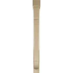 Ekena Millwork - BKTUR0352X32X38OLY05RCPR - Timberthane Faux Wood Olympic Style Bracket w/ Offset Brace, Block Ends, 3 1/2"W x 32"D x 38"H, Primed Tan