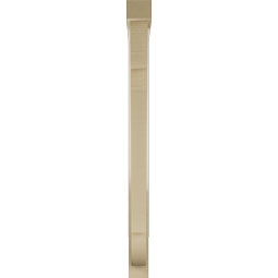 Ekena Millwork - BKTUR0352X32X44OLY05RCPR - Timberthane Faux Wood Olympic Style Bracket w/ Offset Brace, Block Ends, 3 1/2"W x 32"D x 44"H, Primed Tan