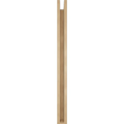 Ekena Millwork - BKTUR0352X32X44OLY05RCPR - Timberthane Faux Wood Olympic Style Bracket w/ Offset Brace, Block Ends, 3 1/2"W x 32"D x 44"H, Primed Tan