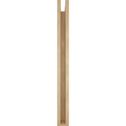 Ekena Millwork - BKTUR0352X34X38OLY05RCPR - Timberthane Faux Wood Olympic Style Bracket w/ Offset Brace, Block Ends, 3 1/2"W x 34"D x 38"H, Primed Tan