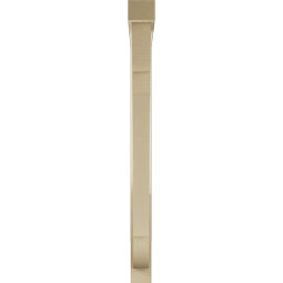Ekena Millwork - BKTUR0352X34X42OLY05RCPR - Timberthane Faux Wood Olympic Style Bracket w/ Offset Brace, Block Ends, 3 1/2"W x 34"D x 42"H, Primed Tan