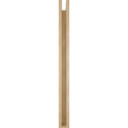 Ekena Millwork - BKTUR0352X34X42OLY05RCPR - Timberthane Faux Wood Olympic Style Bracket w/ Offset Brace, Block Ends, 3 1/2"W x 34"D x 42"H, Primed Tan