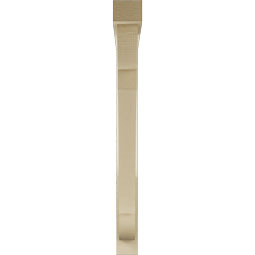 Ekena Millwork - BKTUR0352X36X36OLY05RCPR - Timberthane Faux Wood Olympic Style Bracket w/ Offset Brace, Block Ends, 3 1/2"W x 36"D x 36"H, Primed Tan