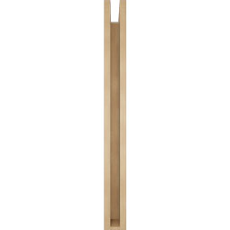 Ekena Millwork - BKTUR0352X36X36OLY05RCPR - Timberthane Faux Wood Olympic Style Bracket w/ Offset Brace, Block Ends, 3 1/2"W x 36"D x 36"H, Primed Tan