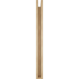 Ekena Millwork - BKTUR0352X36X40OLY05RCPR - Timberthane Faux Wood Olympic Style Bracket w/ Offset Brace, Block Ends, 3 1/2"W x 36"D x 40"H, Primed Tan
