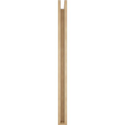 Ekena Millwork - BKTUR0352X36X48OLY05RCPR - Timberthane Faux Wood Olympic Style Bracket w/ Offset Brace, Block Ends, 3 1/2"W x 36"D x 48"H, Primed Tan
