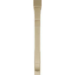 Ekena Millwork - BKTUR0352X38X38OLY05RCPR - Timberthane Faux Wood Olympic Style Bracket w/ Offset Brace, Block Ends, 3 1/2"W x 38"D x 38"H, Primed Tan