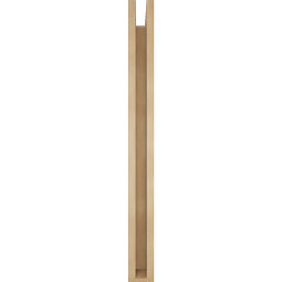 Ekena Millwork - BKTUR0352X38X38OLY05RCPR - Timberthane Faux Wood Olympic Style Bracket w/ Offset Brace, Block Ends, 3 1/2"W x 38"D x 38"H, Primed Tan