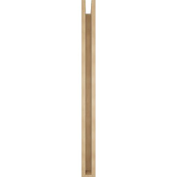 Ekena Millwork - BKTUR0352X38X44OLY05RCPR - Timberthane Faux Wood Olympic Style Bracket w/ Offset Brace, Block Ends, 3 1/2"W x 38"D x 44"H, Primed Tan