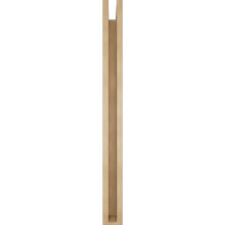 Ekena Millwork - BKTUR0352X40X40OLY05RCPR - Timberthane Faux Wood Olympic Style Bracket w/ Offset Brace, Block Ends, 3 1/2"W x 40"D x 40"H, Primed Tan
