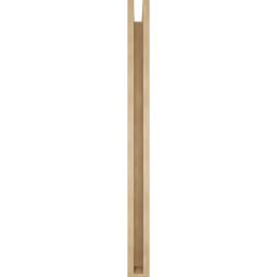 Ekena Millwork - BKTUR0352X40X44OLY05RCPR - Timberthane Faux Wood Olympic Style Bracket w/ Offset Brace, Block Ends, 3 1/2"W x 40"D x 44"H, Primed Tan