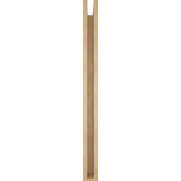 Ekena Millwork - BKTUR0352X42X42OLY05RCPR - Timberthane Faux Wood Olympic Style Bracket w/ Offset Brace, Block Ends, 3 1/2"W x 42"D x 42"H, Primed Tan