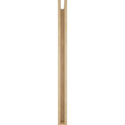 Ekena Millwork - BKTUR0352X42X48OLY05RCPR - Timberthane Faux Wood Olympic Style Bracket w/ Offset Brace, Block Ends, 3 1/2"W x 42"D x 48"H, Primed Tan