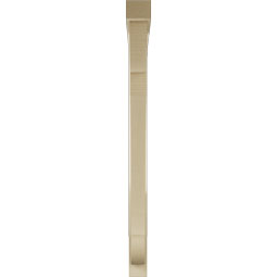 Ekena Millwork - BKTUR0352X46X46OLY05RCPR - Timberthane Faux Wood Olympic Style Bracket w/ Offset Brace, Block Ends, 3 1/2"W x 46"D x 46"H, Primed Tan