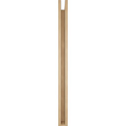 Ekena Millwork - BKTUR0352X46X46OLY05RCPR - Timberthane Faux Wood Olympic Style Bracket w/ Offset Brace, Block Ends, 3 1/2"W x 46"D x 46"H, Primed Tan