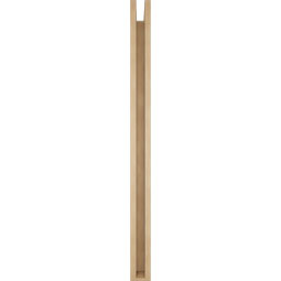 Ekena Millwork - BKTUR0352X48X48OLY05RCPR - Timberthane Faux Wood Olympic Style Bracket w/ Offset Brace, Block Ends, 3 1/2"W x 48"D x 48"H, Primed Tan