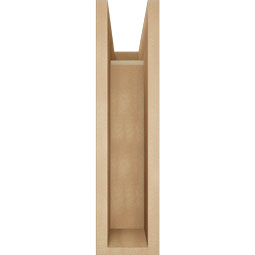 Ekena Millwork - BKTUR0554X14X22OLY05RCPR - Timberthane Faux Wood Olympic Style Bracket w/ Offset Brace, Block Ends, 5 1/2"W x 14"D x 22"H, Primed Tan