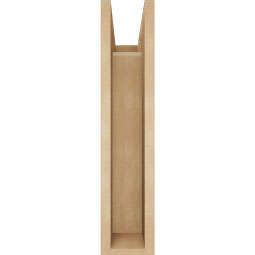 Ekena Millwork - BKTUR0554X14X26OLY05RCPR - Timberthane Faux Wood Olympic Style Bracket w/ Offset Brace, Block Ends, 5 1/2"W x 14"D x 26"H, Primed Tan