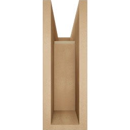 Ekena Millwork - BKTUR0554X16X16OLY05RCPR - Timberthane Faux Wood Olympic Style Bracket w/ Offset Brace, Block Ends, 5 1/2"W x 16"D x 16"H, Primed Tan