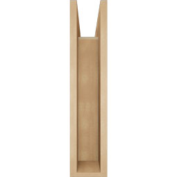 Ekena Millwork - BKTUR0554X18X26OLY05RCPR - Timberthane Faux Wood Olympic Style Bracket w/ Offset Brace, Block Ends, 5 1/2"W x 18"D x 26"H, Primed Tan