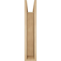 Ekena Millwork - BKTUR0554X20X28OLY05RCPR - Timberthane Faux Wood Olympic Style Bracket w/ Offset Brace, Block Ends, 5 1/2"W x 20"D x 28"H, Primed Tan