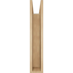 Ekena Millwork - BKTUR0554X22X30OLY05RCPR - Timberthane Faux Wood Olympic Style Bracket w/ Offset Brace, Block Ends, 5 1/2"W x 22"D x 30"H, Primed Tan