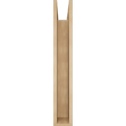 Ekena Millwork - BKTUR0554X24X36OLY05RCPR - Timberthane Faux Wood Olympic Style Bracket w/ Offset Brace, Block Ends, 5 1/2"W x 24"D x 36"H, Primed Tan