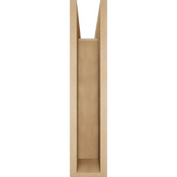 Ekena Millwork - BKTUR0554X26X26OLY05RCPR - Timberthane Faux Wood Olympic Style Bracket w/ Offset Brace, Block Ends, 5 1/2"W x 26"D x 26"H, Primed Tan