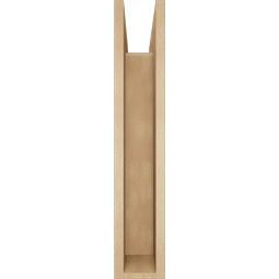 Ekena Millwork - BKTUR0554X26X30OLY05RCPR - Timberthane Faux Wood Olympic Style Bracket w/ Offset Brace, Block Ends, 5 1/2"W x 26"D x 30"H, Primed Tan