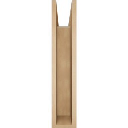 Ekena Millwork - BKTUR0554X28X28OLY05RCPR - Timberthane Faux Wood Olympic Style Bracket w/ Offset Brace, Block Ends, 5 1/2"W x 28"D x 28"H, Primed Tan