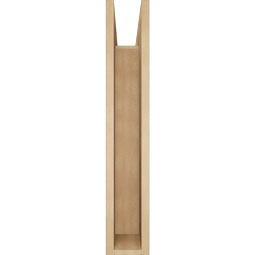 Ekena Millwork - BKTUR0554X28X32OLY05RCPR - Timberthane Faux Wood Olympic Style Bracket w/ Offset Brace, Block Ends, 5 1/2"W x 28"D x 32"H, Primed Tan