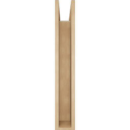 Ekena Millwork - BKTUR0554X28X36OLY05RCPR - Timberthane Faux Wood Olympic Style Bracket w/ Offset Brace, Block Ends, 5 1/2"W x 28"D x 36"H, Primed Tan