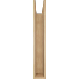 Ekena Millwork - BKTUR0554X30X34OLY05RCPR - Timberthane Faux Wood Olympic Style Bracket w/ Offset Brace, Block Ends, 5 1/2"W x 30"D x 34"H, Primed Tan