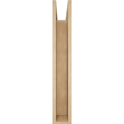 Ekena Millwork - BKTUR0554X30X36OLY05RCPR - Timberthane Faux Wood Olympic Style Bracket w/ Offset Brace, Block Ends, 5 1/2"W x 30"D x 36"H, Primed Tan