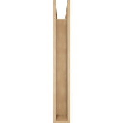 Ekena Millwork - BKTUR0554X30X38OLY05RCPR - Timberthane Faux Wood Olympic Style Bracket w/ Offset Brace, Block Ends, 5 1/2"W x 30"D x 38"H, Primed Tan