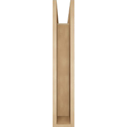 Ekena Millwork - BKTUR0554X32X32OLY05RCPR - Timberthane Faux Wood Olympic Style Bracket w/ Offset Brace, Block Ends, 5 1/2"W x 32"D x 32"H, Primed Tan