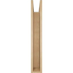 Ekena Millwork - BKTUR0554X32X36OLY05RCPR - Timberthane Faux Wood Olympic Style Bracket w/ Offset Brace, Block Ends, 5 1/2"W x 32"D x 36"H, Primed Tan