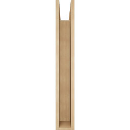 Ekena Millwork - BKTUR0554X32X38OLY05RCPR - Timberthane Faux Wood Olympic Style Bracket w/ Offset Brace, Block Ends, 5 1/2"W x 32"D x 38"H, Primed Tan