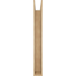 Ekena Millwork - BKTUR0554X32X44OLY05RCPR - Timberthane Faux Wood Olympic Style Bracket w/ Offset Brace, Block Ends, 5 1/2"W x 32"D x 44"H, Primed Tan