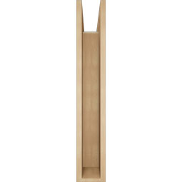 Ekena Millwork - BKTUR0554X34X34OLY05RCPR - Timberthane Faux Wood Olympic Style Bracket w/ Offset Brace, Block Ends, 5 1/2"W x 34"D x 34"H, Primed Tan