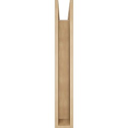 Ekena Millwork - BKTUR0554X34X38OLY05RCPR - Timberthane Faux Wood Olympic Style Bracket w/ Offset Brace, Block Ends, 5 1/2"W x 34"D x 38"H, Primed Tan