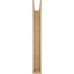 Ekena Millwork - BKTUR0554X34X42OLY05RCPR - Timberthane Faux Wood Olympic Style Bracket w/ Offset Brace, Block Ends, 5 1/2"W x 34"D x 42"H, Primed Tan
