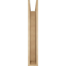 Ekena Millwork - BKTUR0554X36X36OLY05RCPR - Timberthane Faux Wood Olympic Style Bracket w/ Offset Brace, Block Ends, 5 1/2"W x 36"D x 36"H, Primed Tan