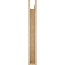 Ekena Millwork - BKTUR0554X36X44OLY05RCPR - Timberthane Faux Wood Olympic Style Bracket w/ Offset Brace, Block Ends, 5 1/2"W x 36"D x 44"H, Primed Tan