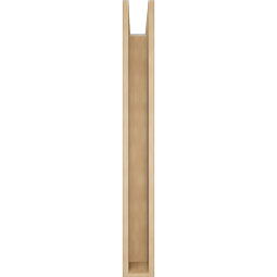 Ekena Millwork - BKTUR0554X36X48OLY05RCPR - Timberthane Faux Wood Olympic Style Bracket w/ Offset Brace, Block Ends, 5 1/2"W x 36"D x 48"H, Primed Tan