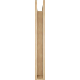 Ekena Millwork - BKTUR0554X38X44OLY05RCPR - Timberthane Faux Wood Olympic Style Bracket w/ Offset Brace, Block Ends, 5 1/2"W x 38"D x 44"H, Primed Tan