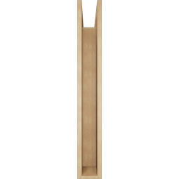 Ekena Millwork - BKTUR0554X40X40OLY05RCPR - Timberthane Faux Wood Olympic Style Bracket w/ Offset Brace, Block Ends, 5 1/2"W x 40"D x 40"H, Primed Tan