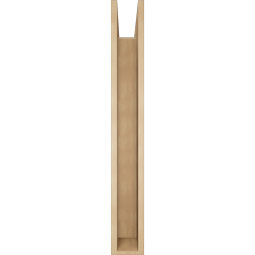Ekena Millwork - BKTUR0554X42X42OLY05RCPR - Timberthane Faux Wood Olympic Style Bracket w/ Offset Brace, Block Ends, 5 1/2"W x 42"D x 42"H, Primed Tan