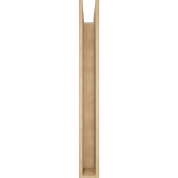 Ekena Millwork - BKTUR0554X42X48OLY05RCPR - Timberthane Faux Wood Olympic Style Bracket w/ Offset Brace, Block Ends, 5 1/2"W x 42"D x 48"H, Primed Tan